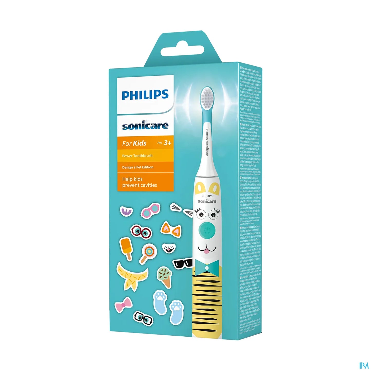 Spazzolino elettrico Philips Sonicare For Kids HX3601/01 con adesivi per bambini dai 3 anni in su