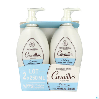 Rogé Cavaillès Detergente Intimo Antibatterico Confezione da 2 x 250 ml