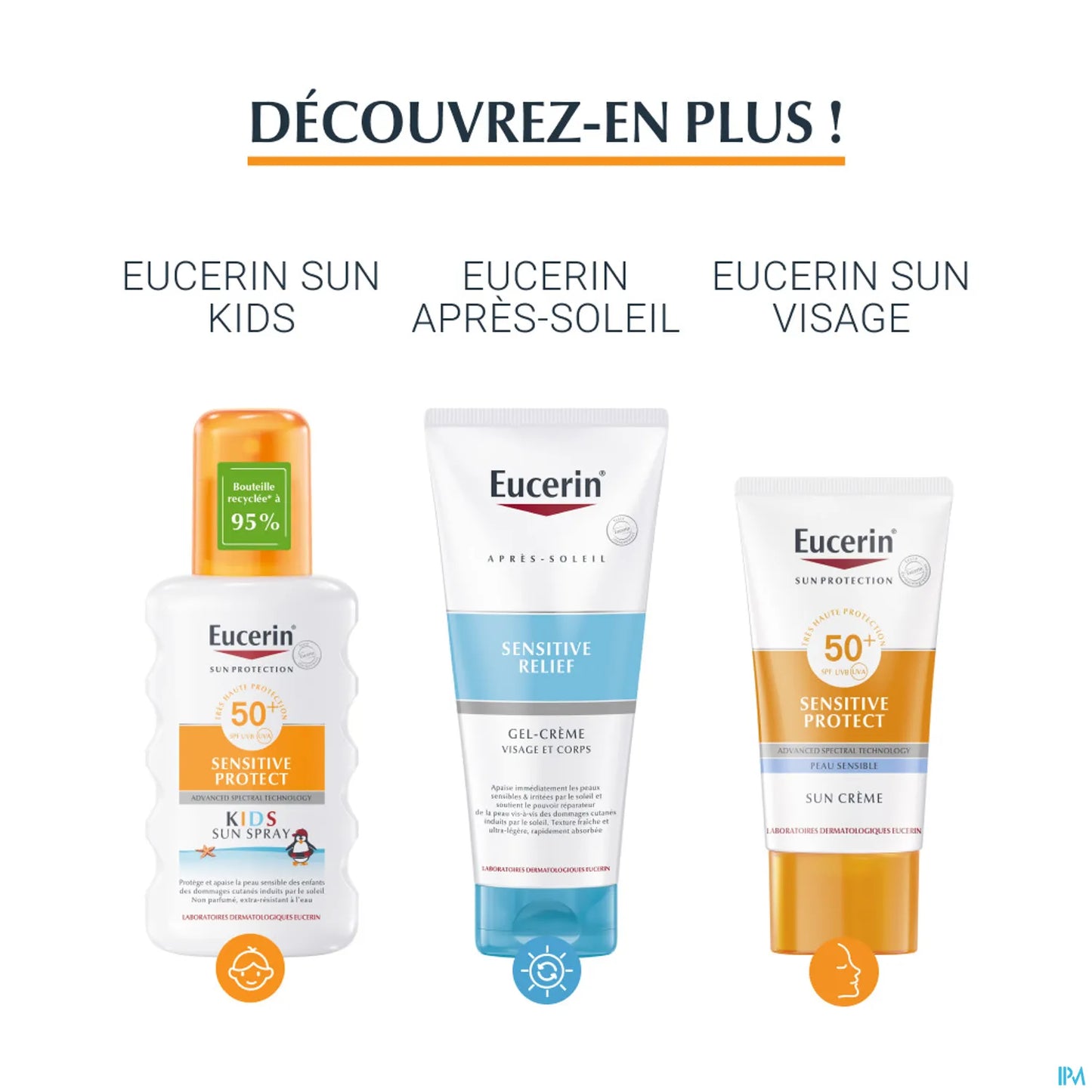 Eucerin Sun Protection Gel Crème Peaux Allergiques SPF 50 150 mL