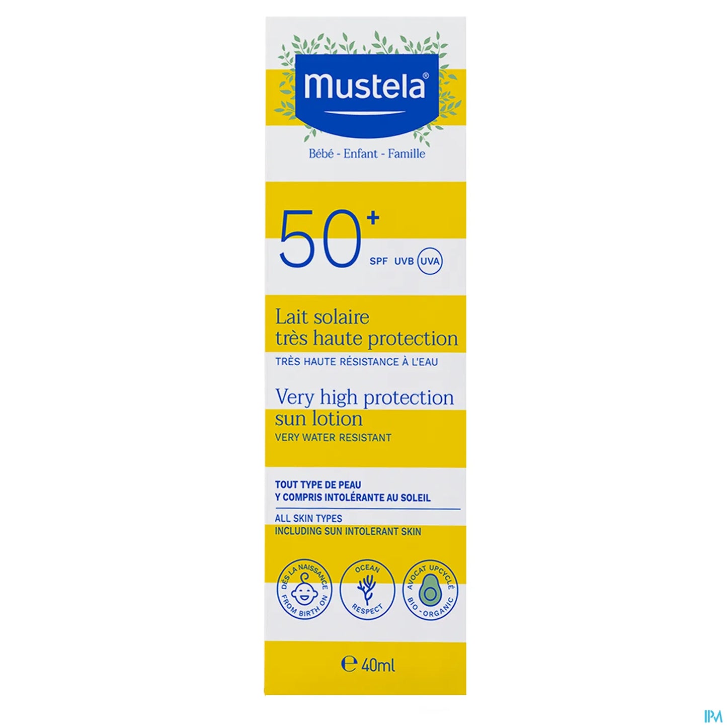 Lait Solaire Très Haute Protection SPF50+ 40ml