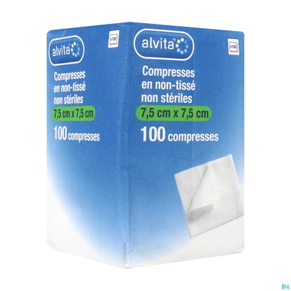 Compressa non sterile in tessuto non tessuto 7,5x7,5 cm 100 unità