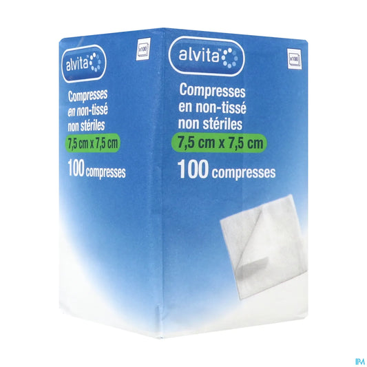 Compressa non sterile in tessuto non tessuto 7,5x7,5 cm 100 unità