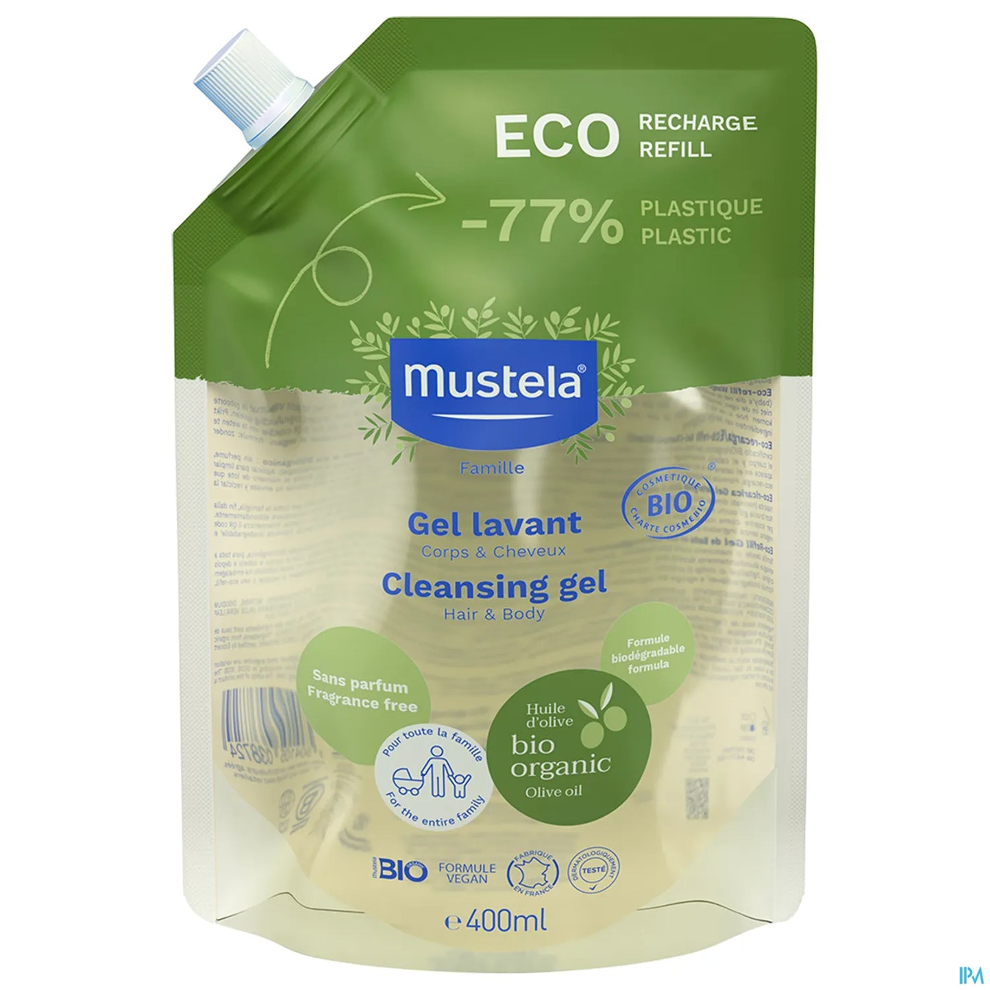 BIO Eco Recharge Gel Lavant Corps et Cheveux 400ml