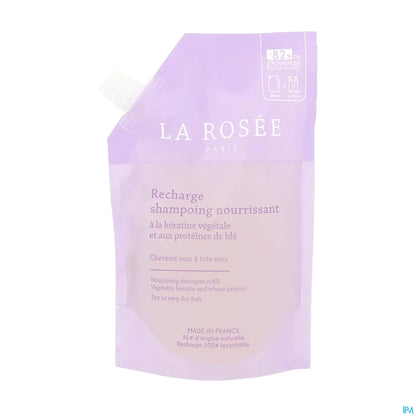 Shampoing Nourrissant Kératine Végétale Protéines de Blé Eco-Recharge 400ml