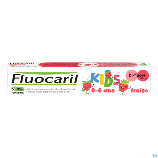 Dentifricio in gel alla fragola per bambini 0-6 anni 50 ml