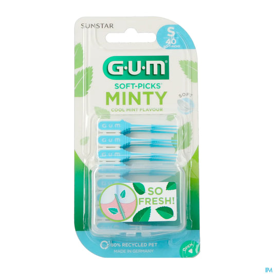 G.U.M Soft-Picks Comfort Flex Cool Mint Small 40 Unités