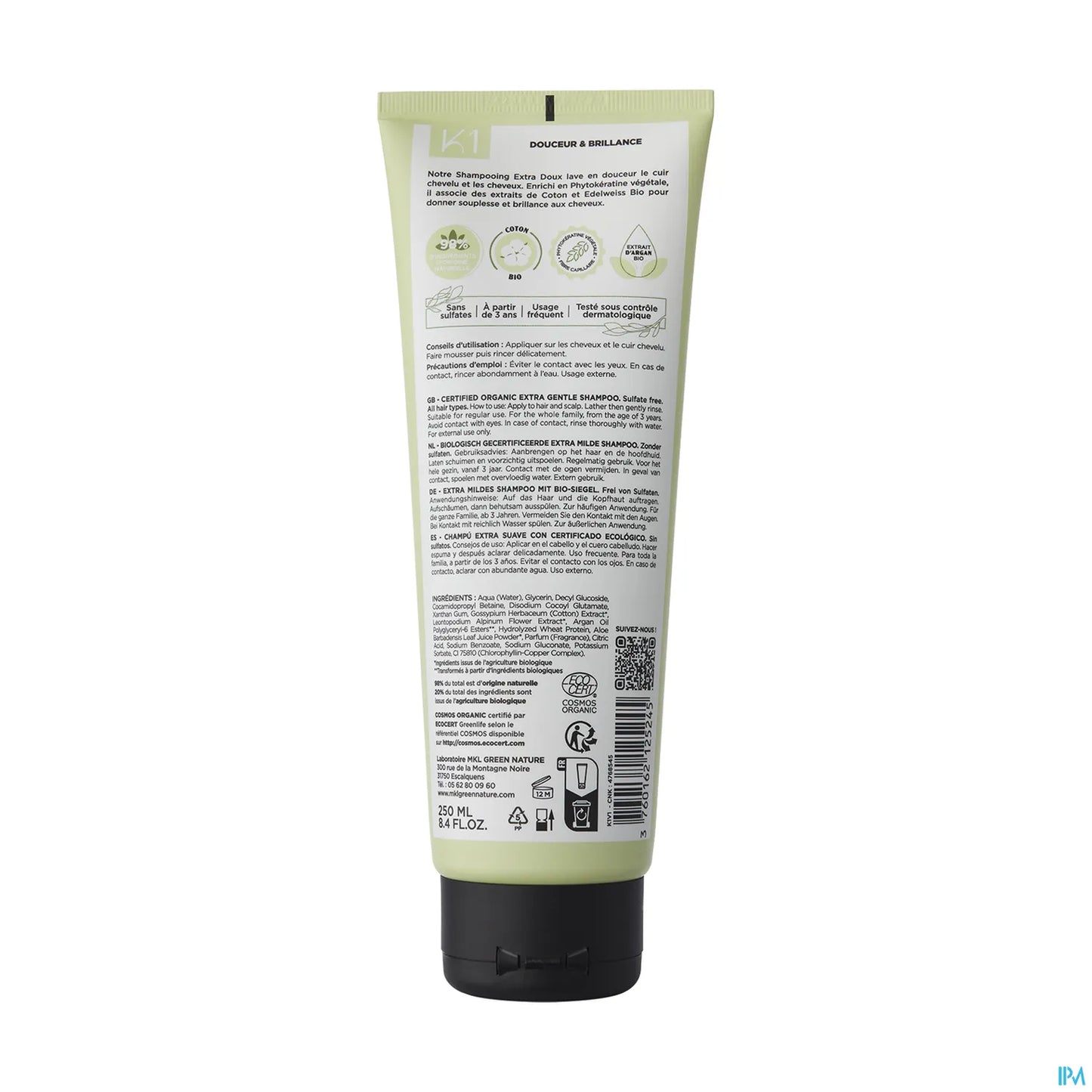 Shampooing Extra Doux K1 250ml
