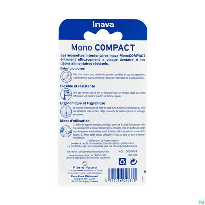 Mono Compact Brossette Noir Blister 0.6mm ISO0