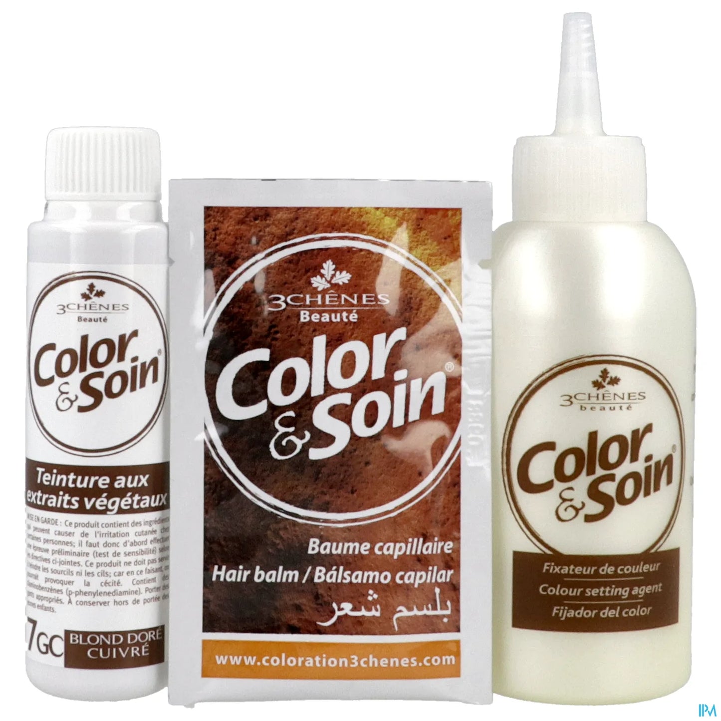 3 Chênes Color &amp; Soin 7GC Biondo Rame Dorato 135 mL