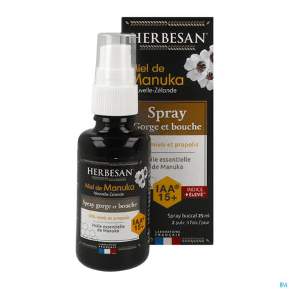 Miel de Manuka Spray Gorge et Bouche IAA10+ 25ml