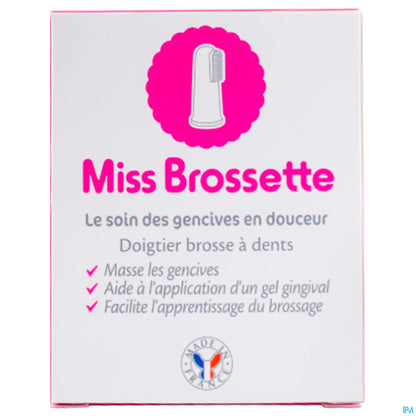 Miss Brossette Doigtier Brosse à Dents Boîte 1 Brossette