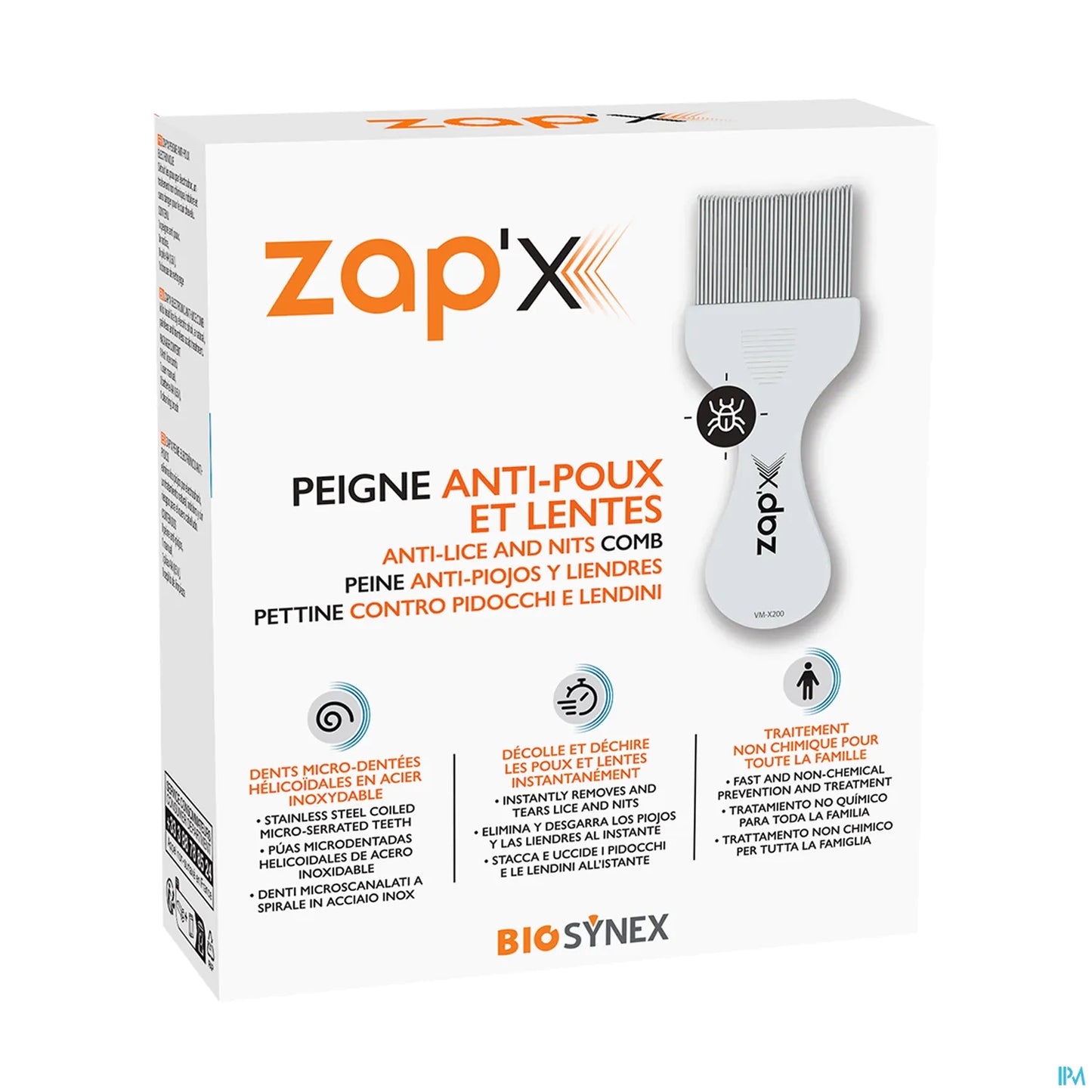 Biosynex Zap'X Peigne Spécial Lentes
