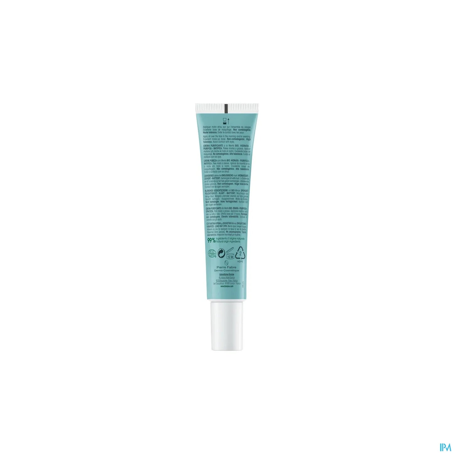 Crema gel purificante alla menta acquatica biologica 40 ml
