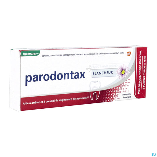 Dentifricio sbiancante confezione da 2 x 75 ml