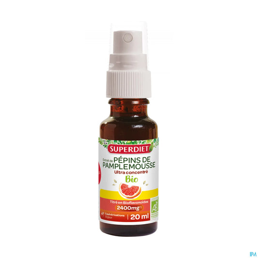 Extrait de Pépins de Pamplemousse Ultra Concentré Bio 2400mg 20ml