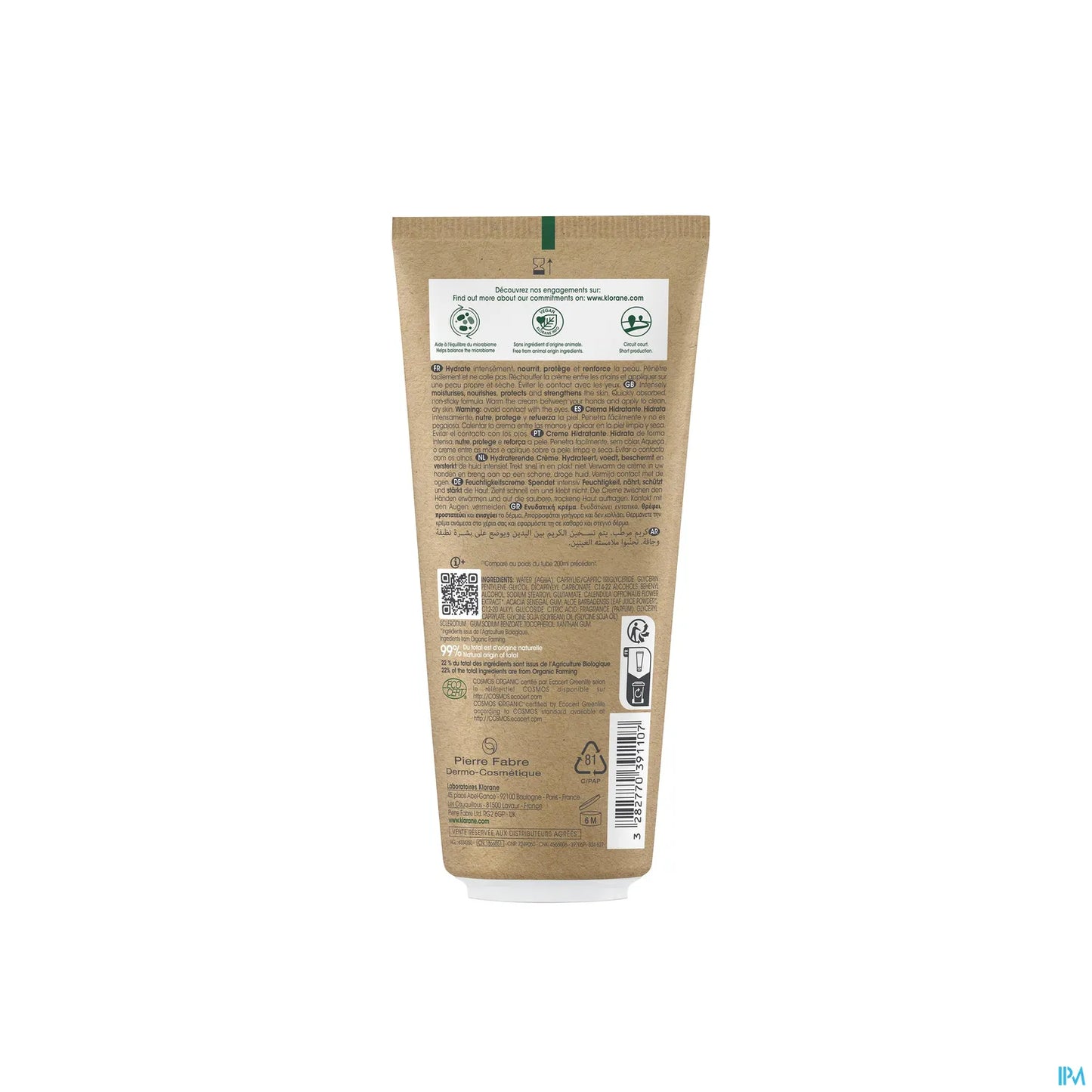 Bebe Crema Idratante alla Calendula Biologica per Viso e Corpo 200ML