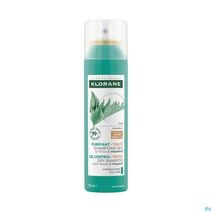 Shampoo secco colorato con ortica e vitamina E 150 ml