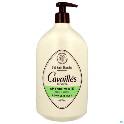 Rogé Cavaillès Gel Bain Douche Peaux Sensibles Amande Verte 1L