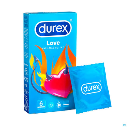 Love 6 Préservatifs Lubrifiés Facile à Mettre