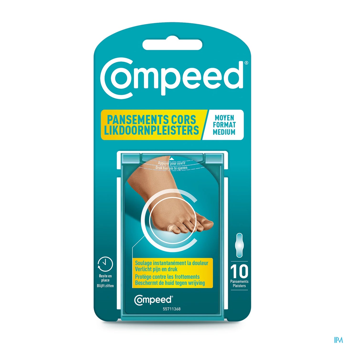 Compeed Pansements Cors Moyen Format 10 unités