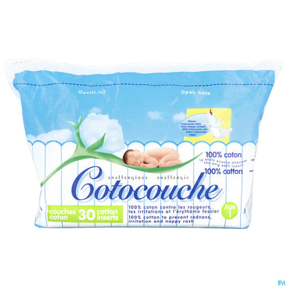 Pannolini di cotone Cotocouche 1a età x30