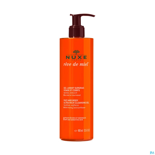 Rêve de Miel Gel Lavant Surgras Visage et Corps 400 ml
