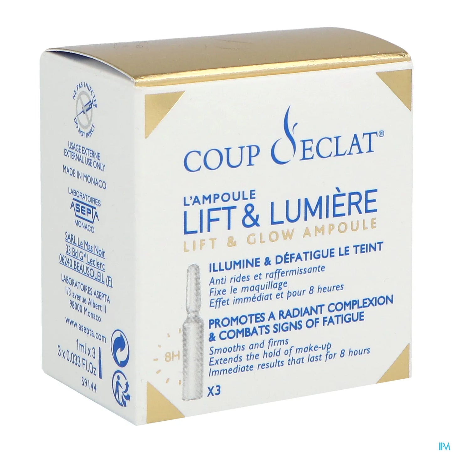 Lift et Lumière Ampoule 3x1ml