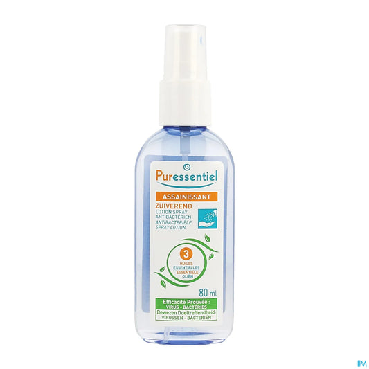 Lozione spray antibatterica per mani e superfici 80 ml