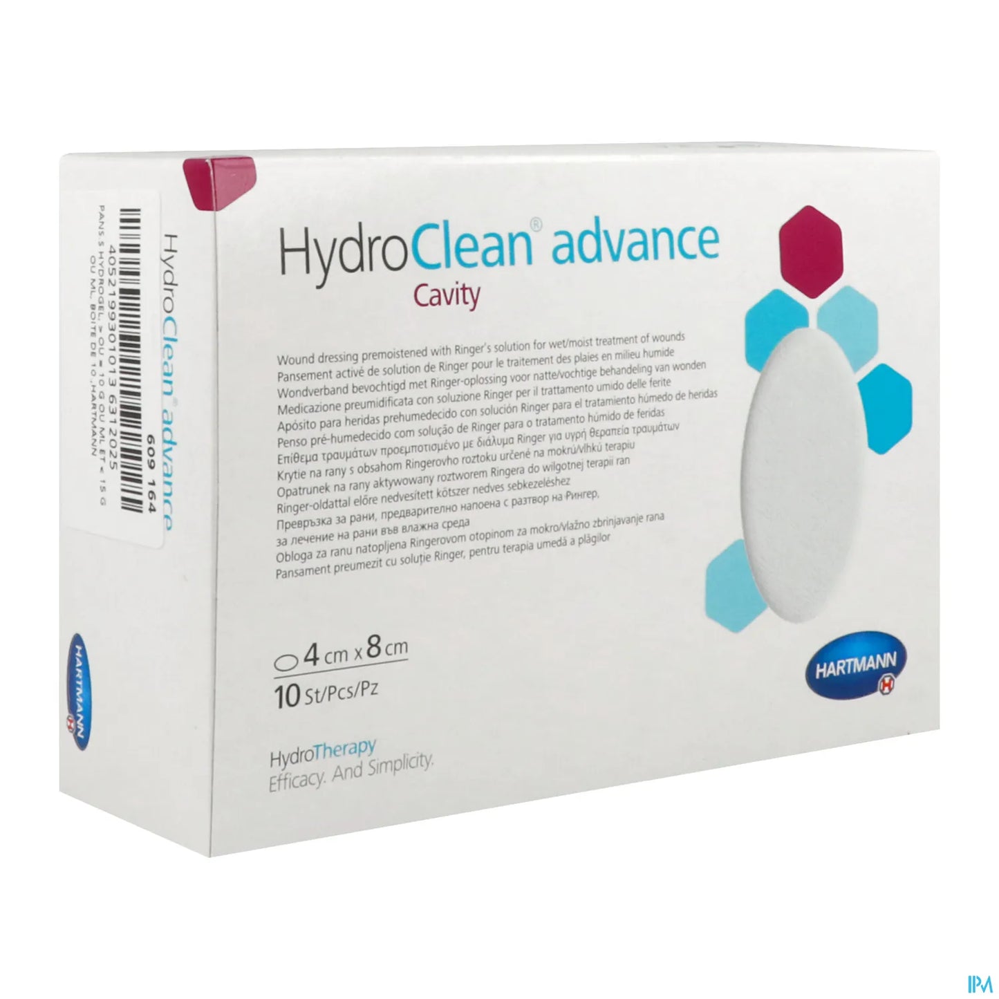 Paul Hartmann HydroClean Advance Cavity Pansement Irrigo-Absorbant Ovale 4x8cm B/10