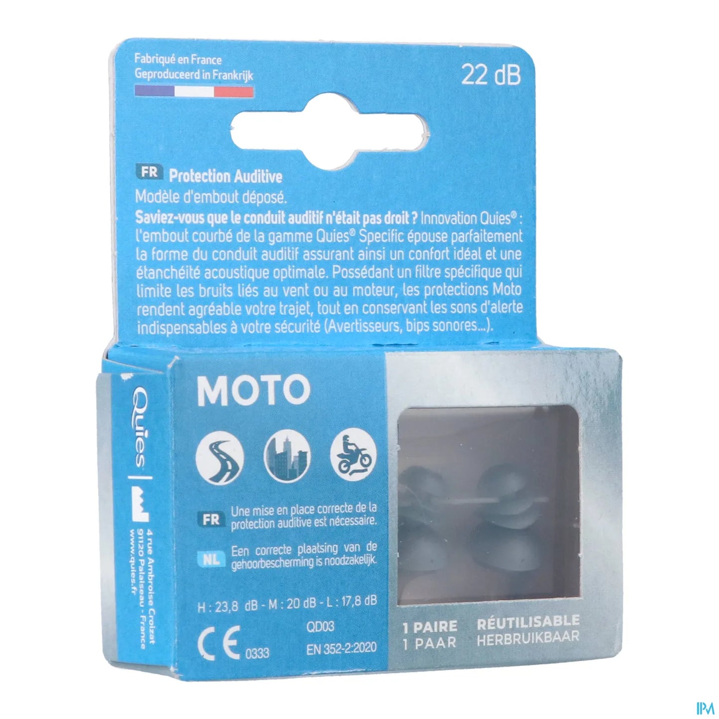 Protezione acustica specifica per motociclette, 1 paio
