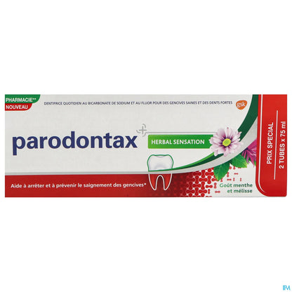 Herbal Sensation Toothpaste Pack of 2 X 75 ml