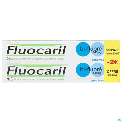 Dentifrice Bi-Fluoré Gencives 145 mg Lot de 2 x 75 ml
