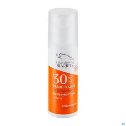 Algamaris Crème Solaire Visage SPF 30 Bio