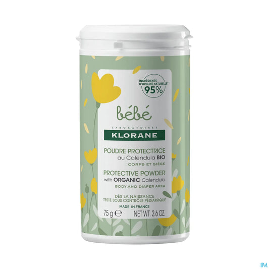 Bébé Poudre de Toilette Protectrice Calendula Apaisant 100g