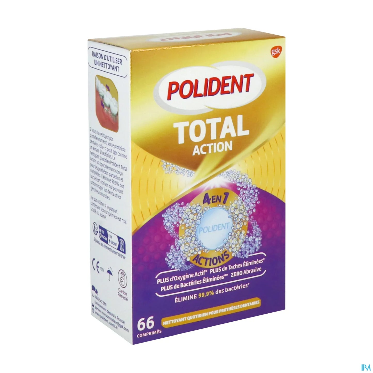 Total Action 66 Tablets Daily Denture Cleanser