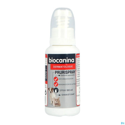 Prurispray Lotion Calmante Chats et Chiens Flacon Pulvérisateur 80ml