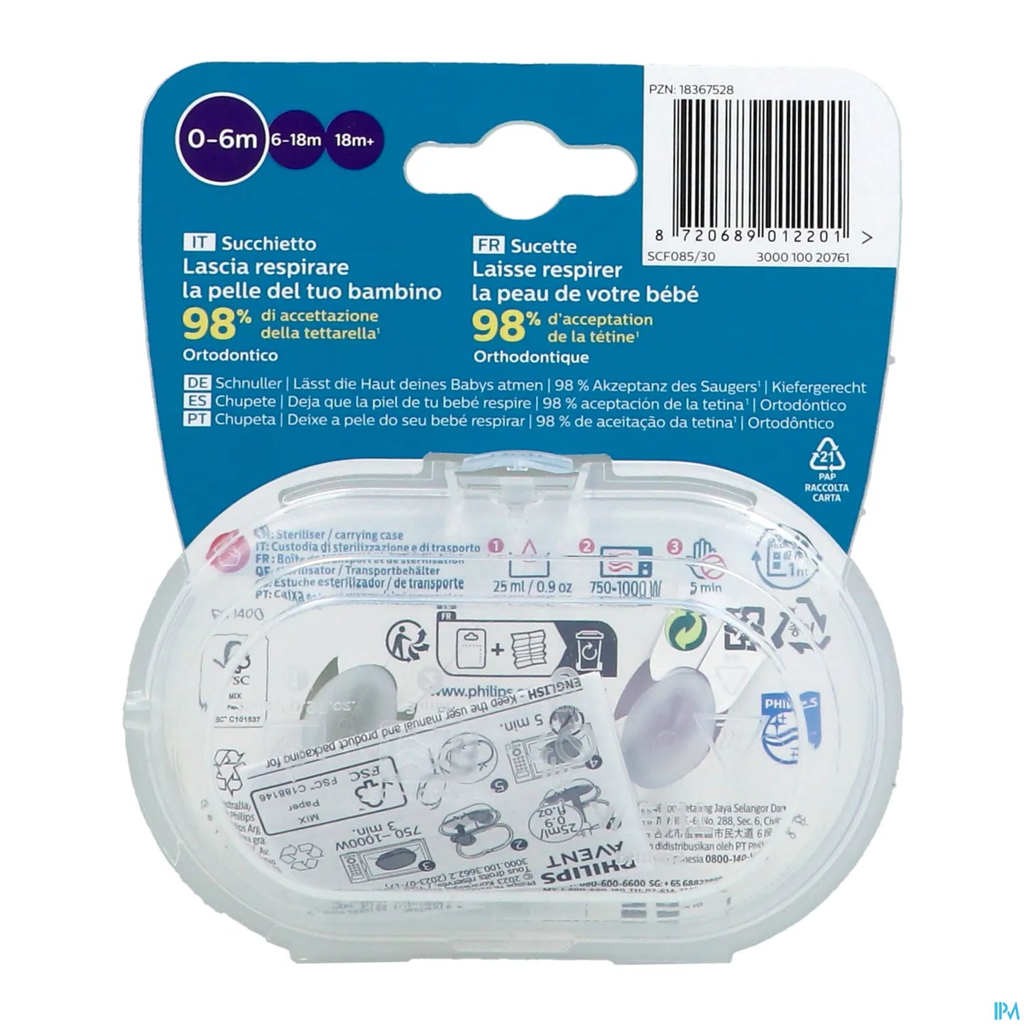 Philips Avent Ultra Air Pacifiers 0-6M Unisex