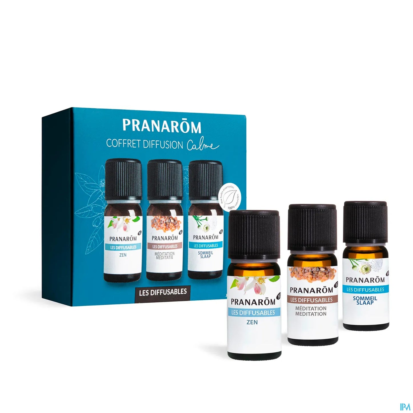 Set di diffusione calmante organica 3 x 10 ml