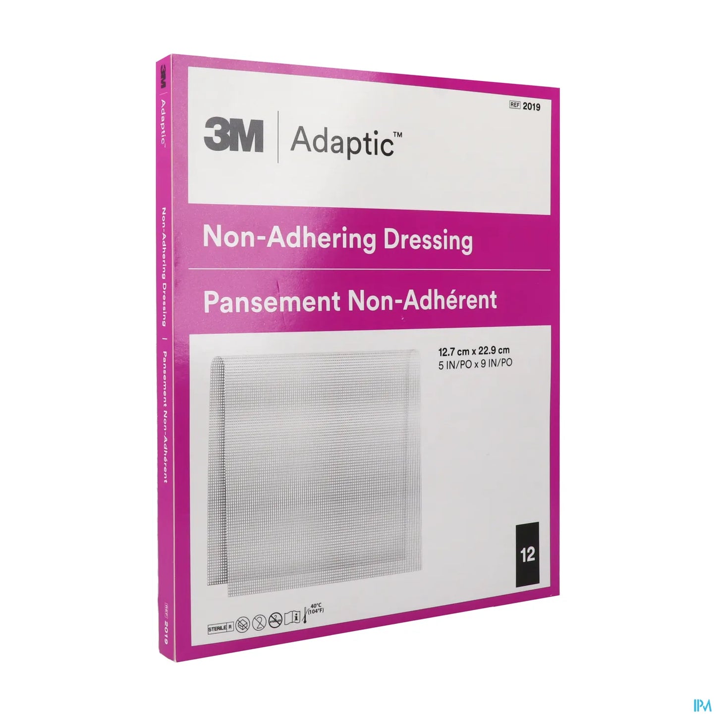 Adaptic Pansement Non-Adhérent 12,7x22,9 cm Boîte de 12