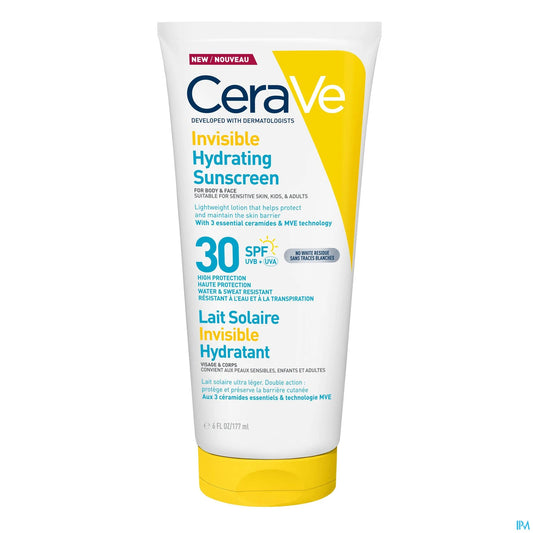 CeraVe Lait Solaire Invisible Hydratant SPF 30 177 mL