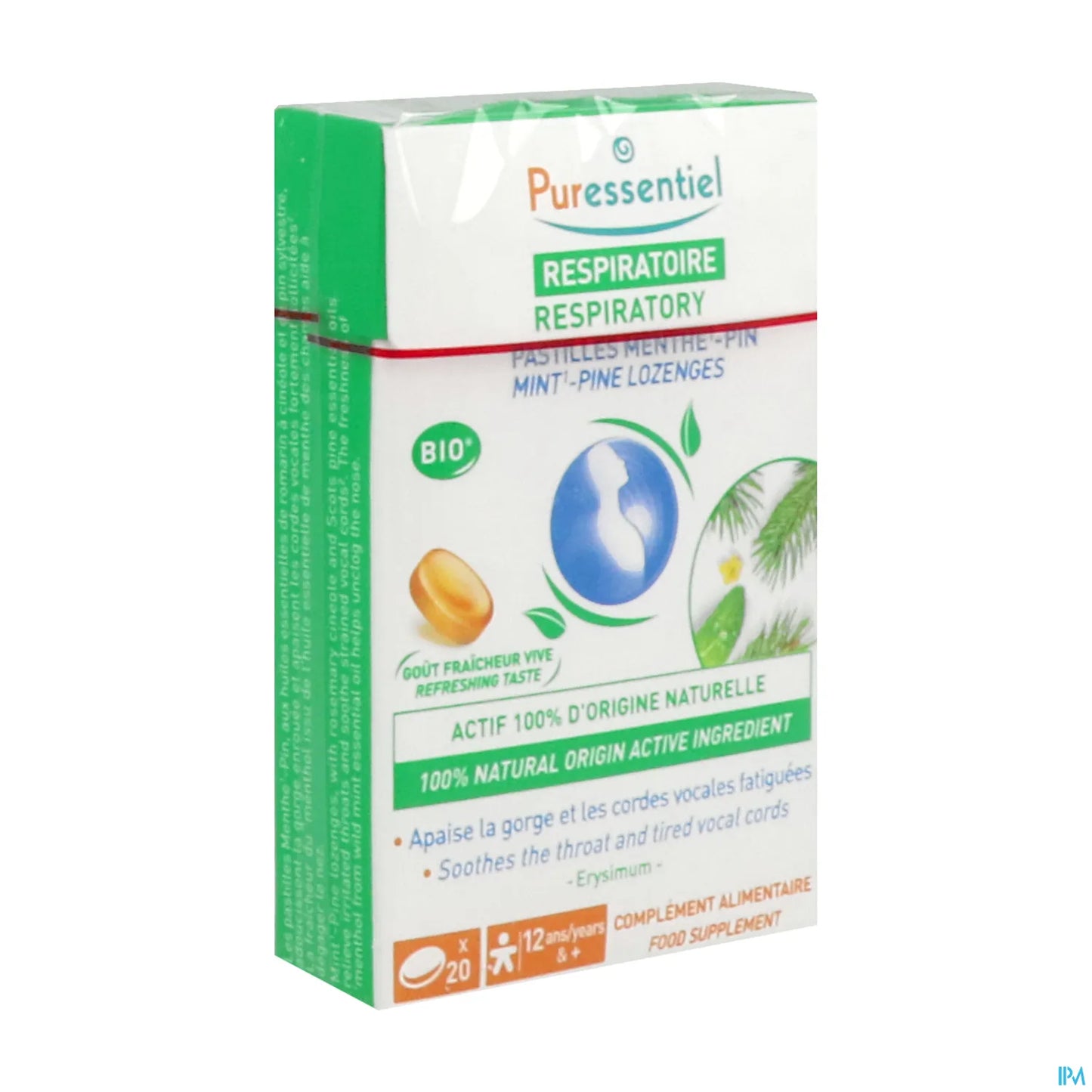 Respiratoire Bio 20 Pastilles Menthe Pin