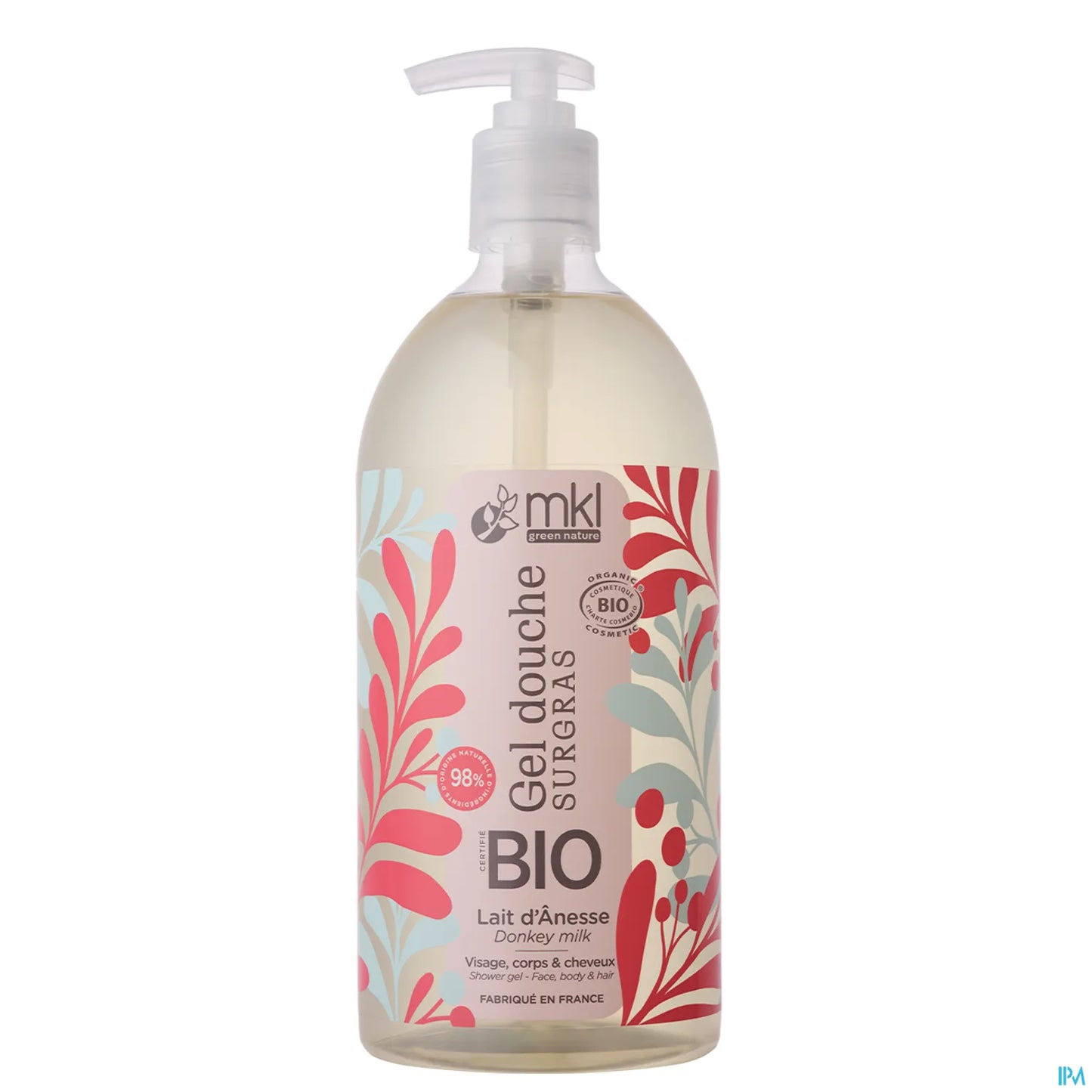 Green Nature Gel Douche Bio Lait d'Ânesse 1L