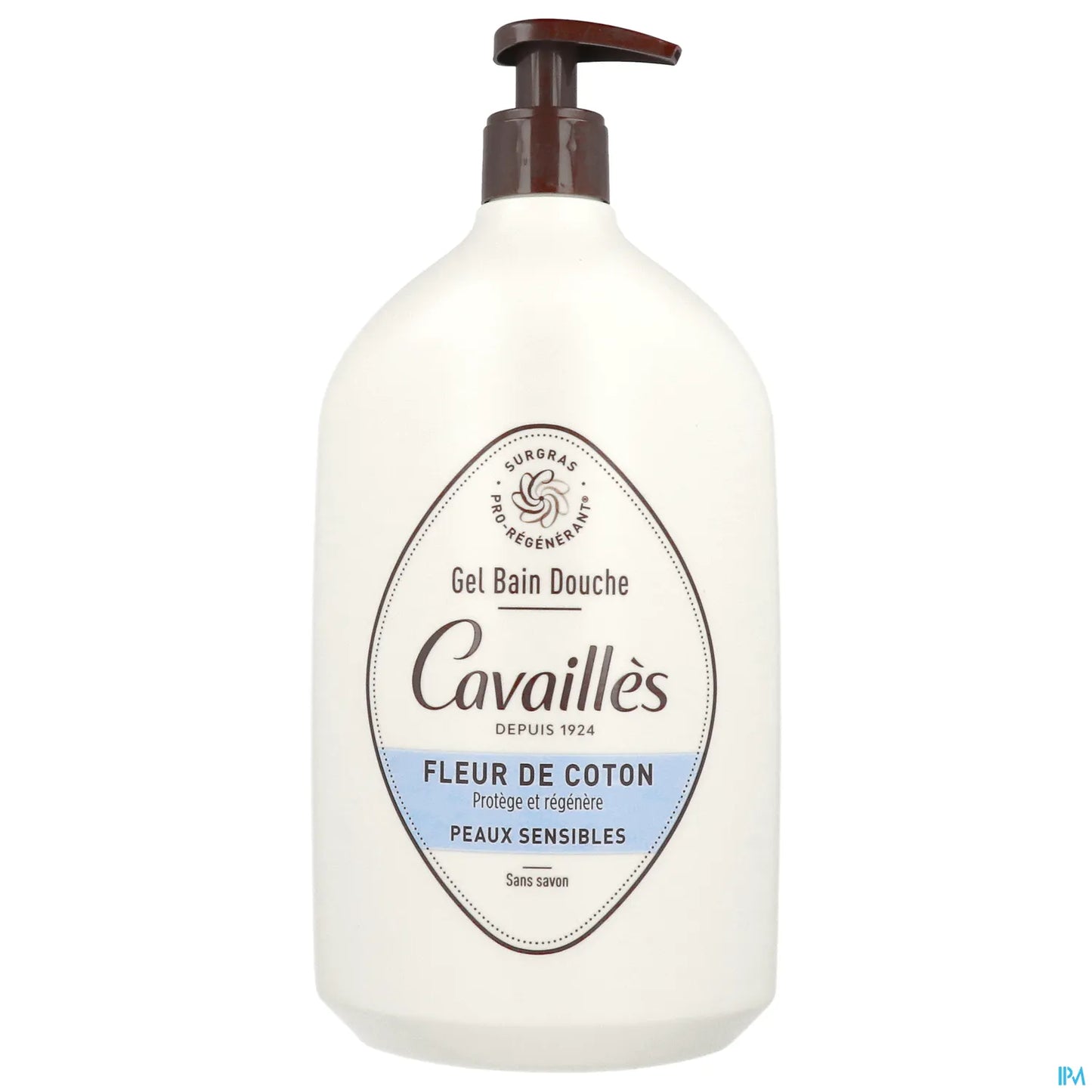 Rogé Cavaillès Gel Bain et Douche Fleur de Coton Peaux Sensibles 1L