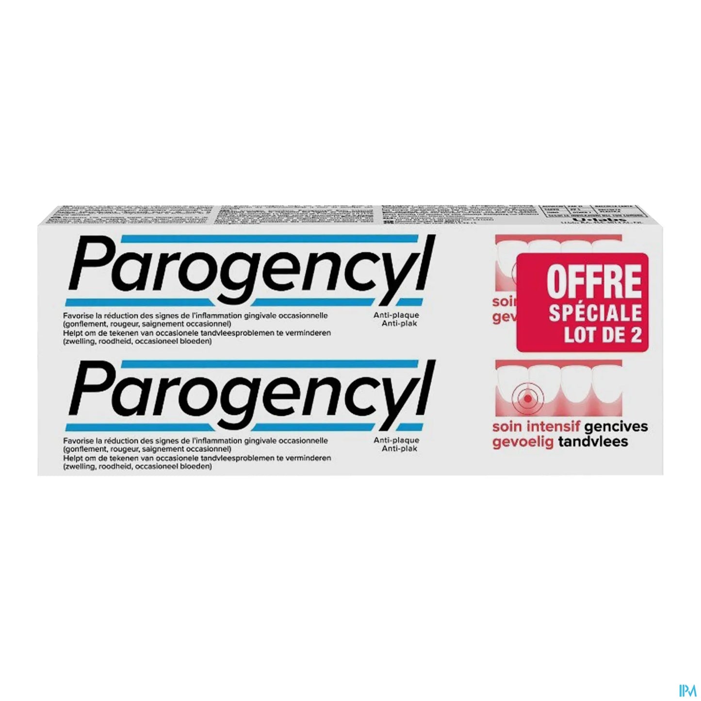 Dentifricio intensivo per la cura delle gengive 2x75ml