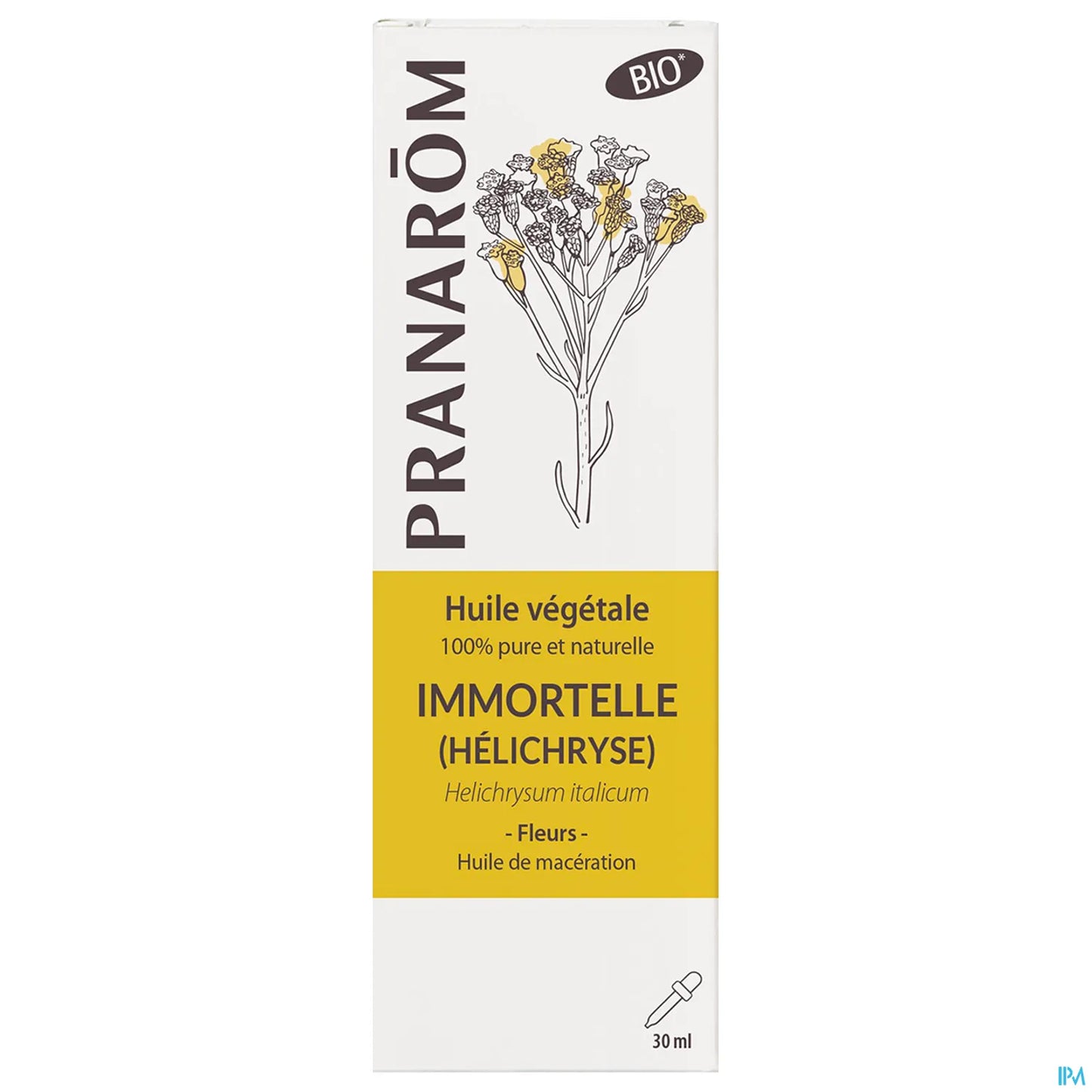 Huile Végétale Bio Immortelle Helichrysum Italienne 30ml