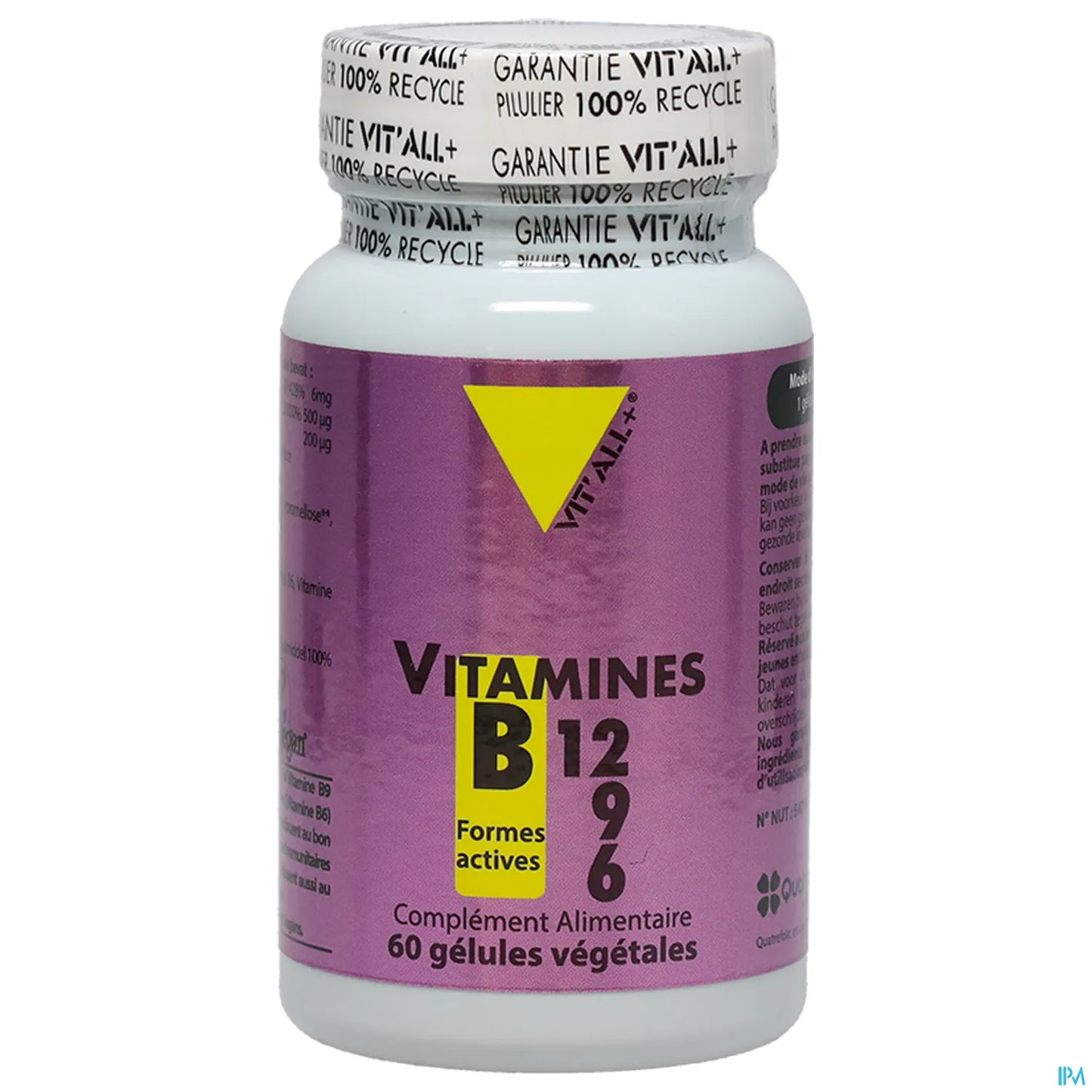 Vitamins B12 B9 B6 60 Vegetable Capsules