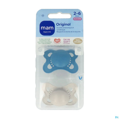 Original Trend Pacifier 2-6 Months Silicone 2 Pieces