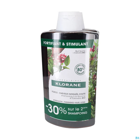 Shampooing Quinine Edelweiss Fortifiant 2 x 400 ml