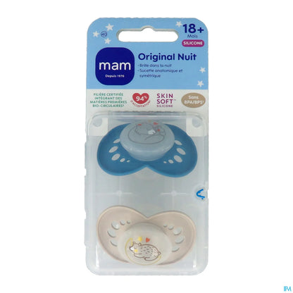 Sucette Original Nuit Silicone +18 Mois Lot de 2