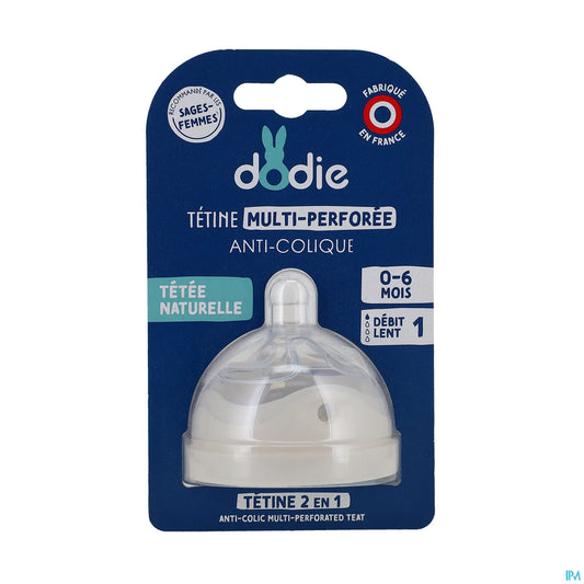 Multi-Perforated Anti-Colic Teat Flow 1 0-6 Months 1 Unit